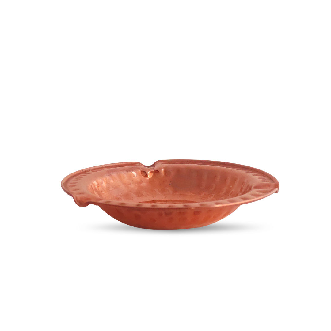 Hammered Design Copper Ashtray, Indoor & Outdoor Tableware Bar Hotel Restaurant